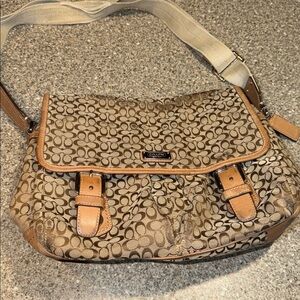 Y2k coach signature small messenger bag diaper bag
